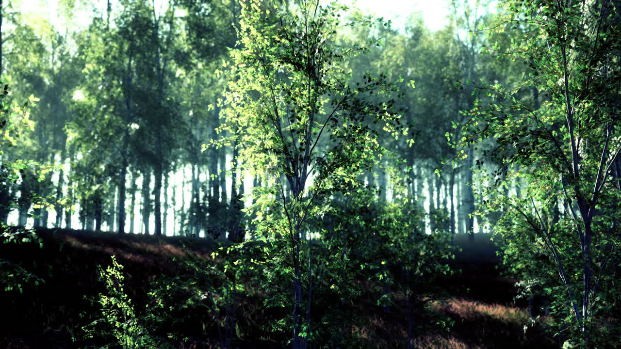 안개 숲의 아침