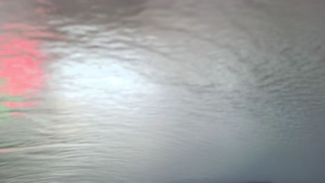 view from inside the car in conveyor tunnel car wash