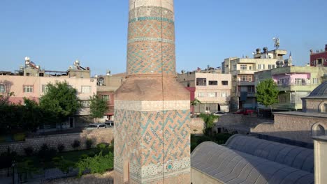 historical mosque drone shot