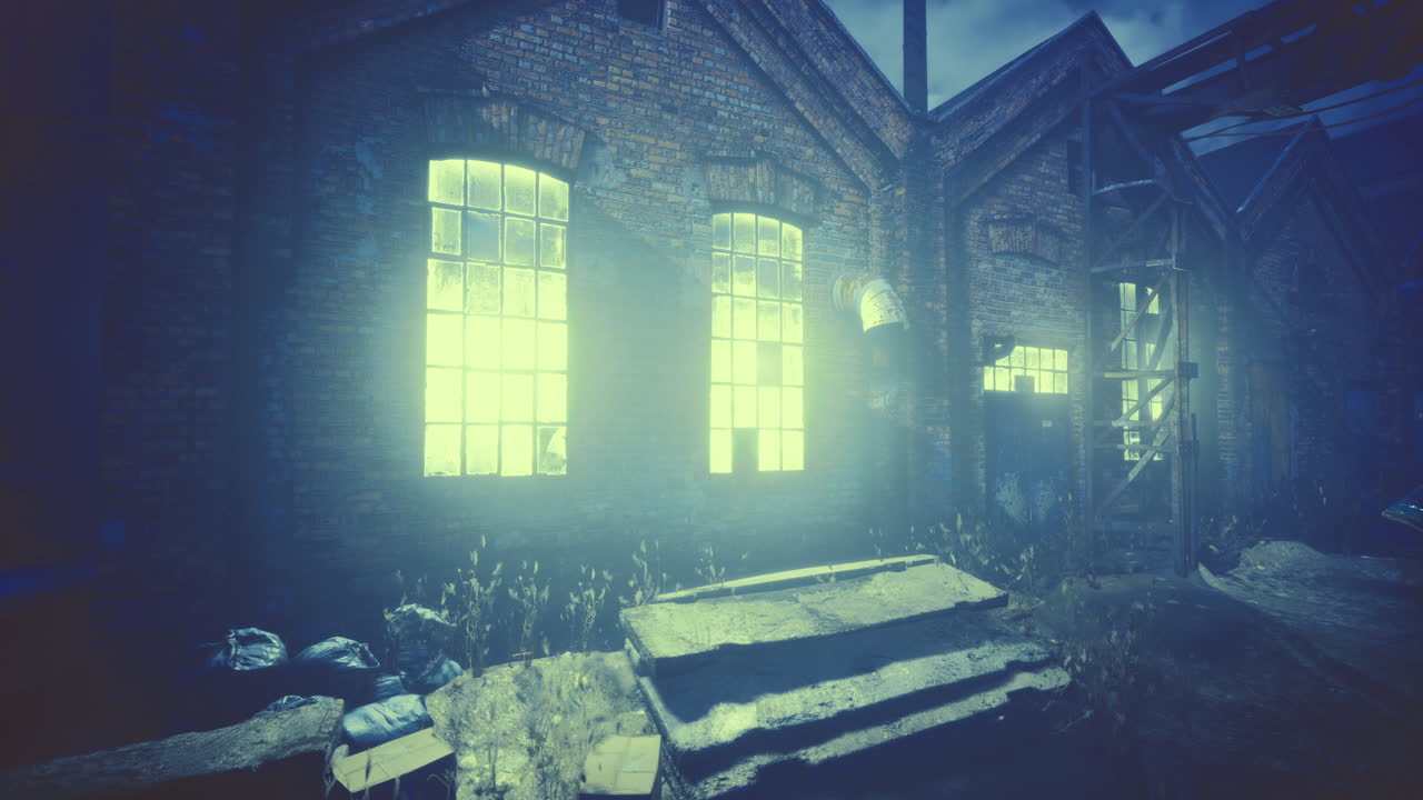 밤에 버려진 공장