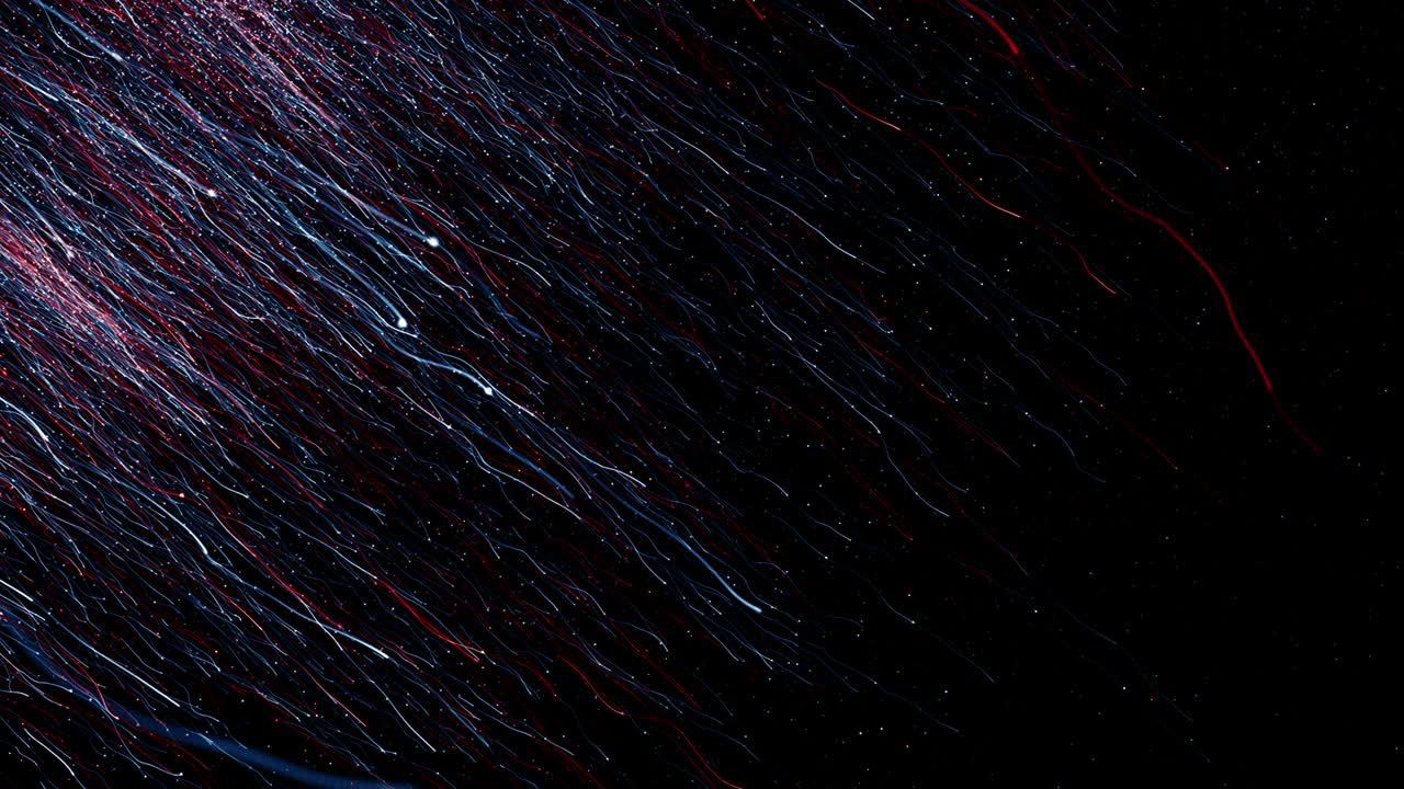 Particles blue red event game trailer titles cinematic concert stage background loop