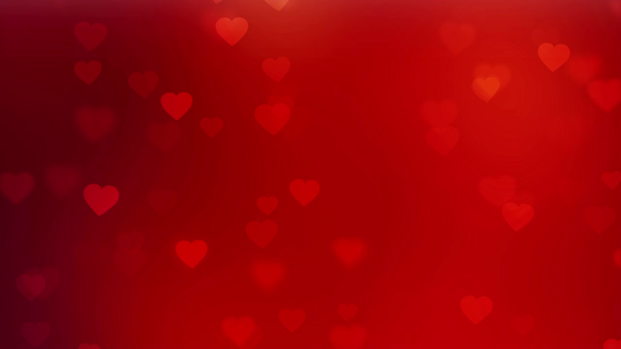 fondo de valentín abstracto con bokeh y corazones