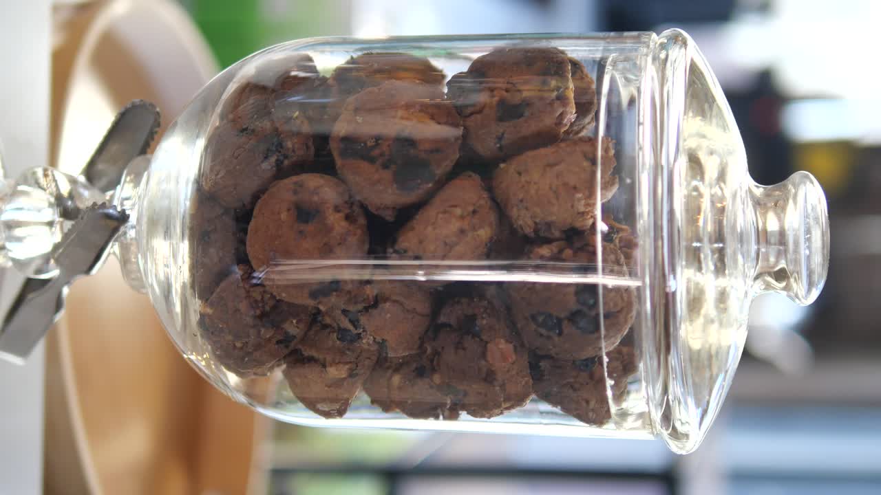 Cookies in a glass jar