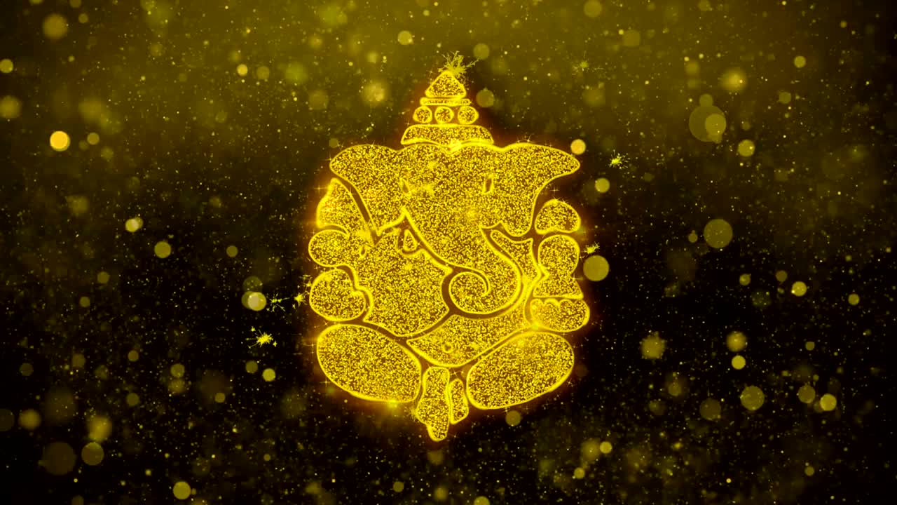 Diwali Element Blinking Text  Wishes Greetings card, Invitation, Celebration Firework