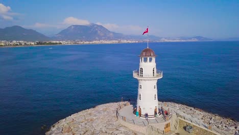 lighthouse in antalya, turkey