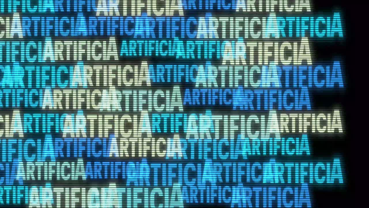 gran análisis de datos texto animado finanzas cinéticas fintech wordscape ai software de inteligencia artificial