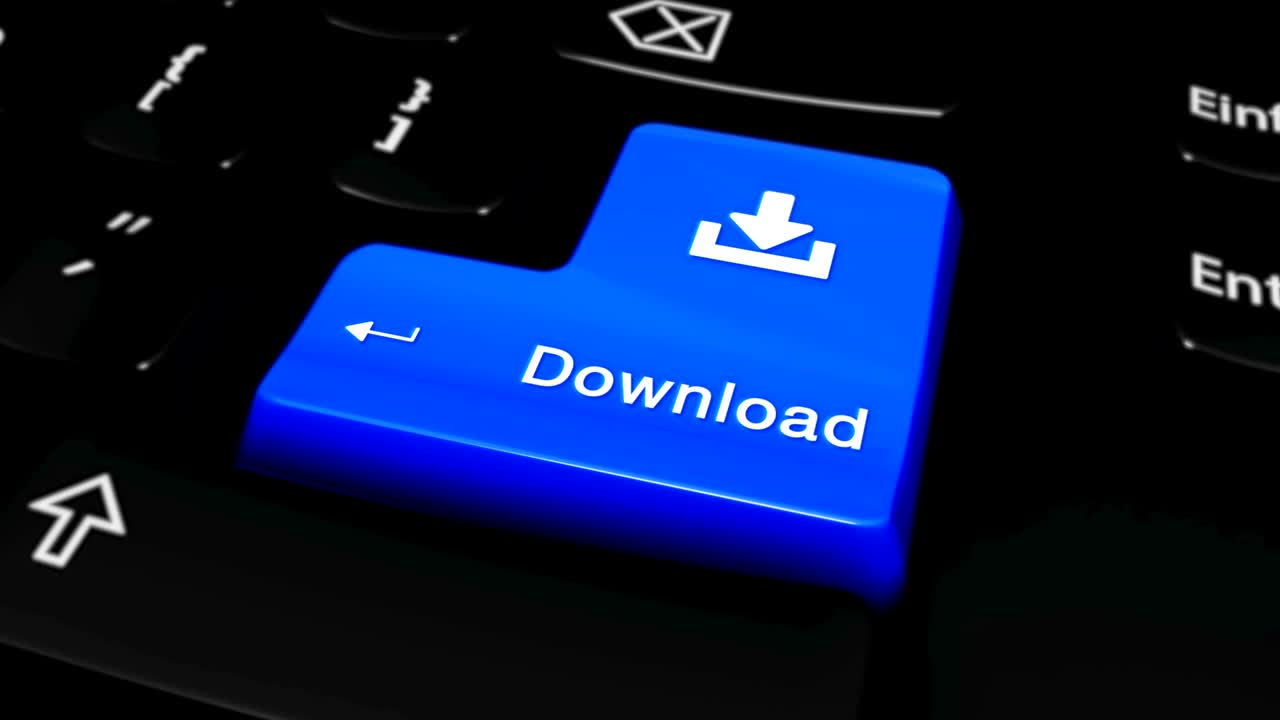 컴퓨터 키보드의 둥근 모션 버튼을 다운로드하십시오.