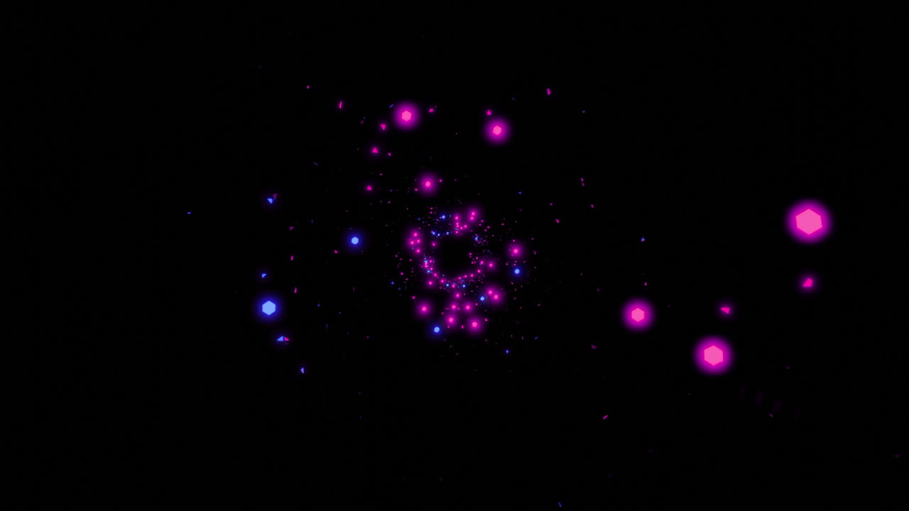 추상적인 네온 나선형