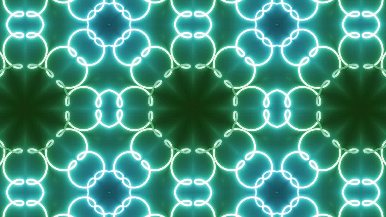 Neon Kaleidoscope Pattern