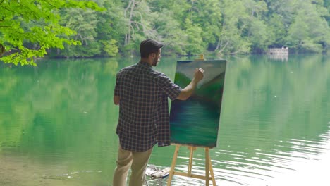 Painting in color.