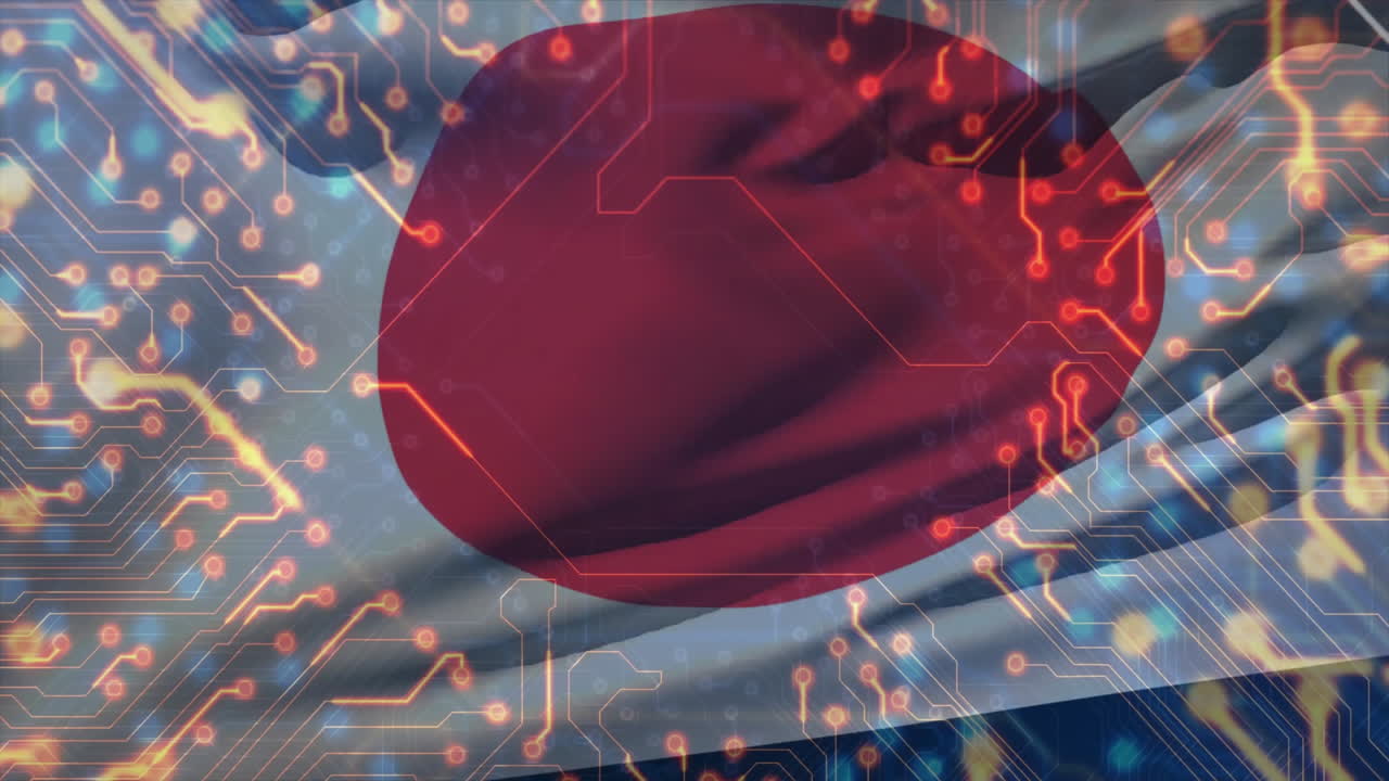 일본 발의 애니메이션, 컴퓨터 회로판을 통해 디지털 데이터 처리