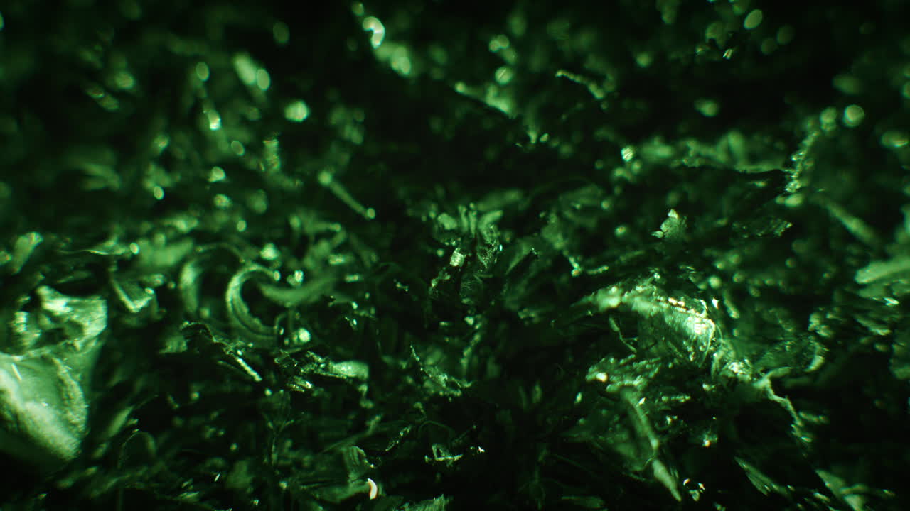 Emerald color metal erratic movement