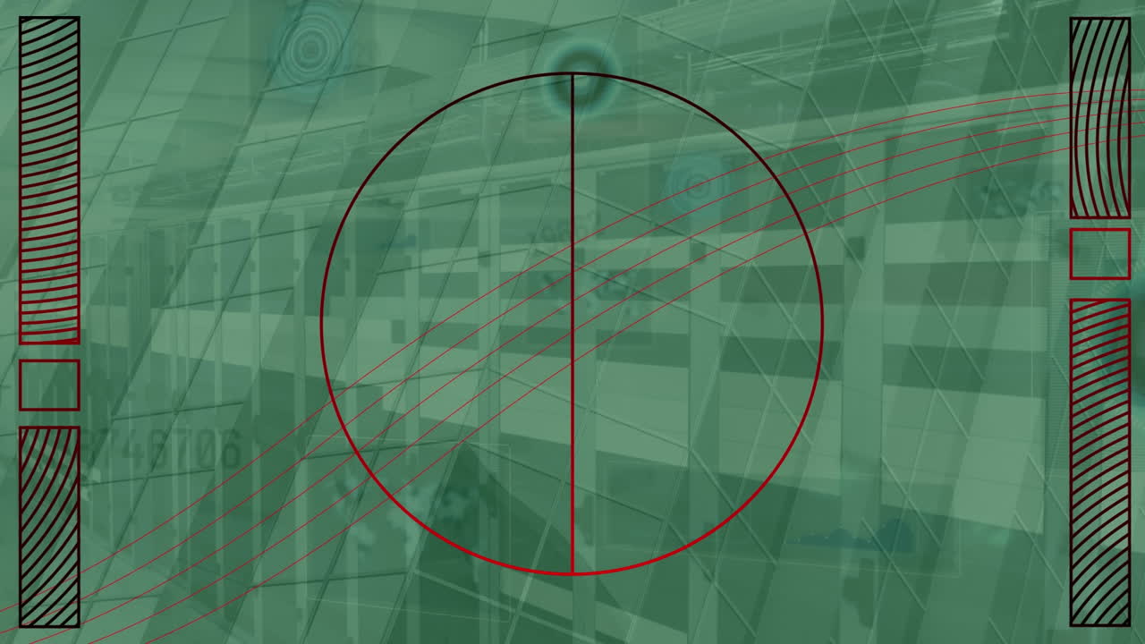 서버 과 모양을 통해 데이터 처리의 애니메이션.