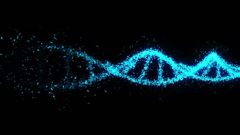 dna molecule helix as a symbol for genetics code. medicine and technology concept. science biotechnology. loop animation.