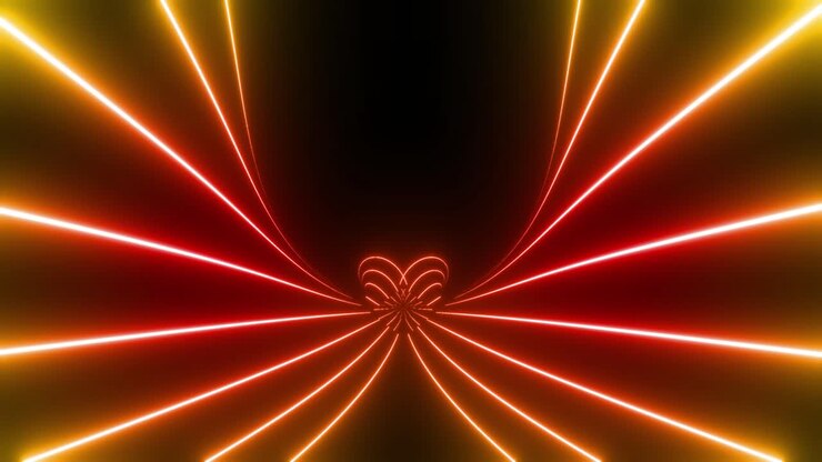 Neon Glowing Tunnel