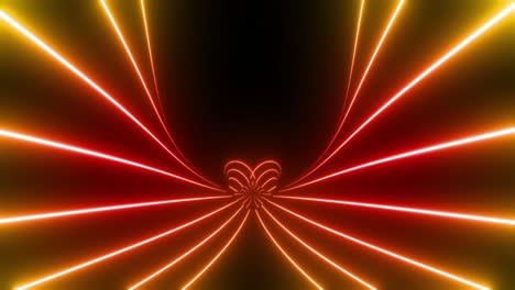 neon glowing tunnel