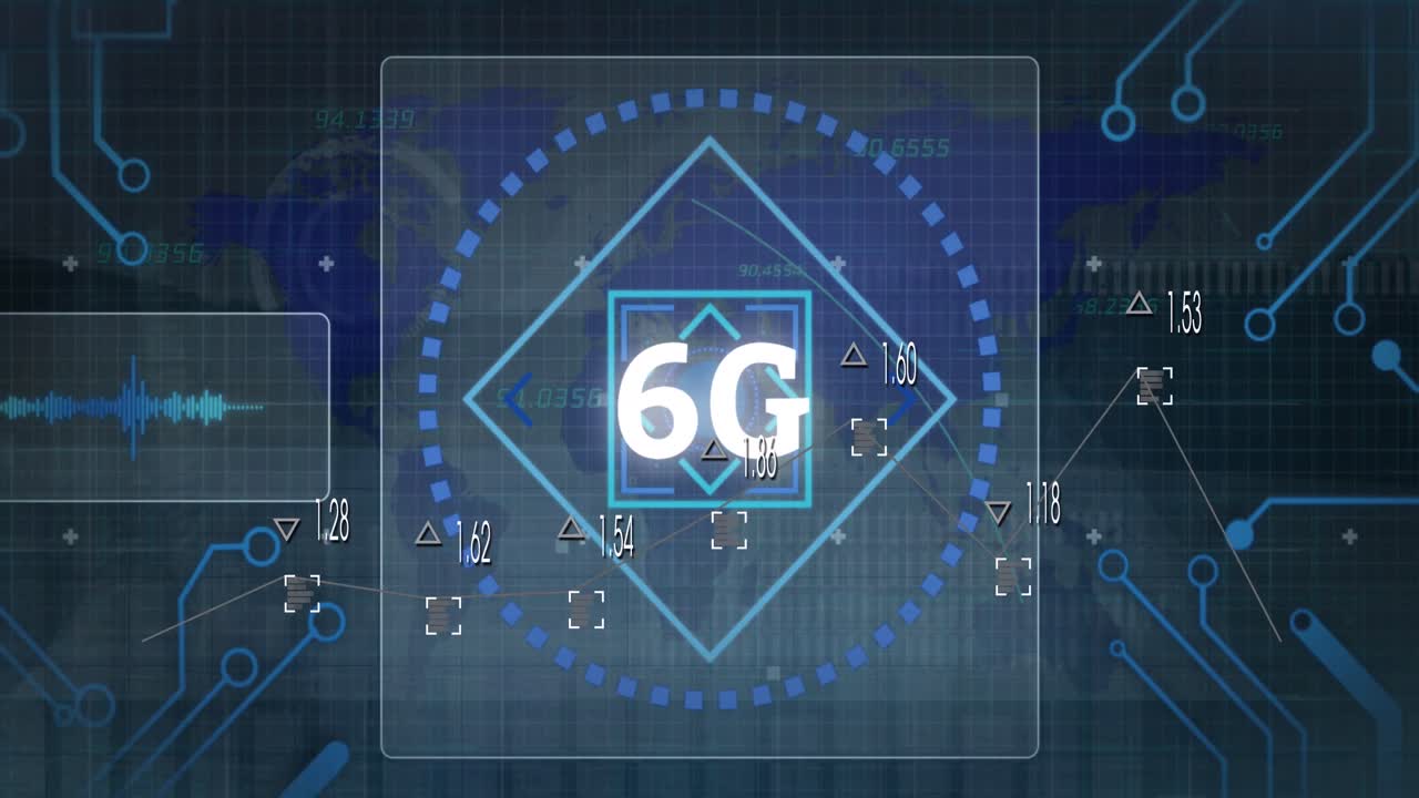 animación del procesamiento de datos sobre texto de 6 g