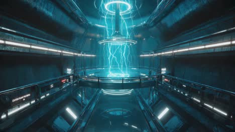 futuristic sci-fi technology interior