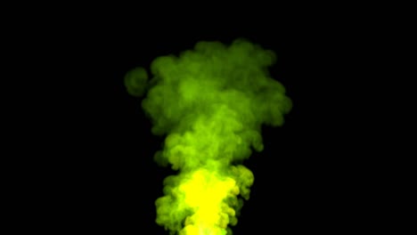 el humo verde-amarillo de la energía.