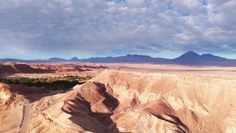 aerial view of the atacama desert in chile
