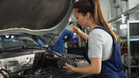 Mechaniker-In-Der-Werkstatt