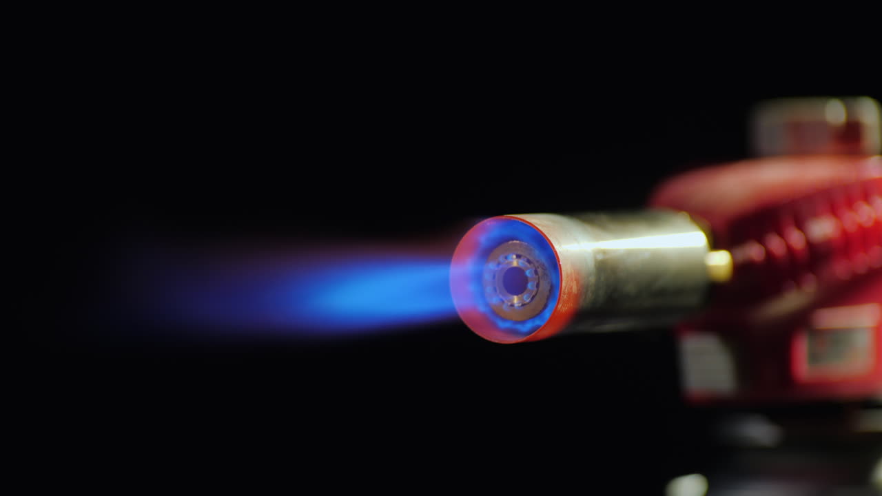 휴대용 가스 버너의 불꽃