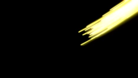 línea de ondas voladoras de energía rápida con luces intermitentes.
