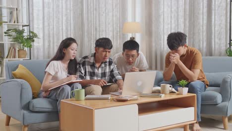 students studying together