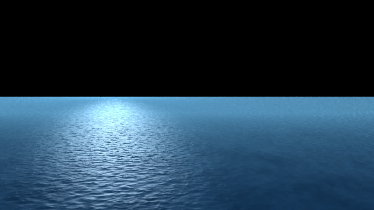 Calm Ocean Waves Loop with Alpha Channel – Seamless Water Overlay