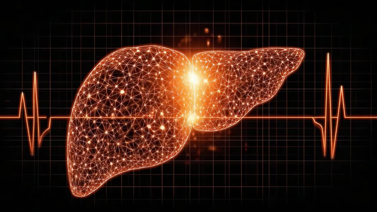 A Detailed Visualization of the Human Liver Highlighting Its Unique Structure and Function in Relation to Vital Signs and Health Monitoring