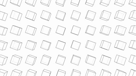 animación en 3d de rotación de cubos en bucle sin problemas