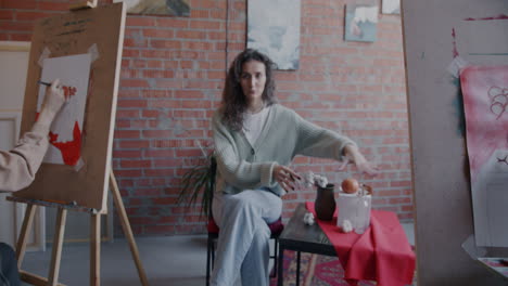 Art Students in Studio