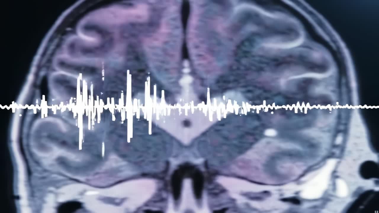 Exploring Neuroimaging: A Deep Dive Into Brain Wave Patterns Captured Through MRI, Showcasing Intricate Structures and Waveform Variations for Scientific Analysis