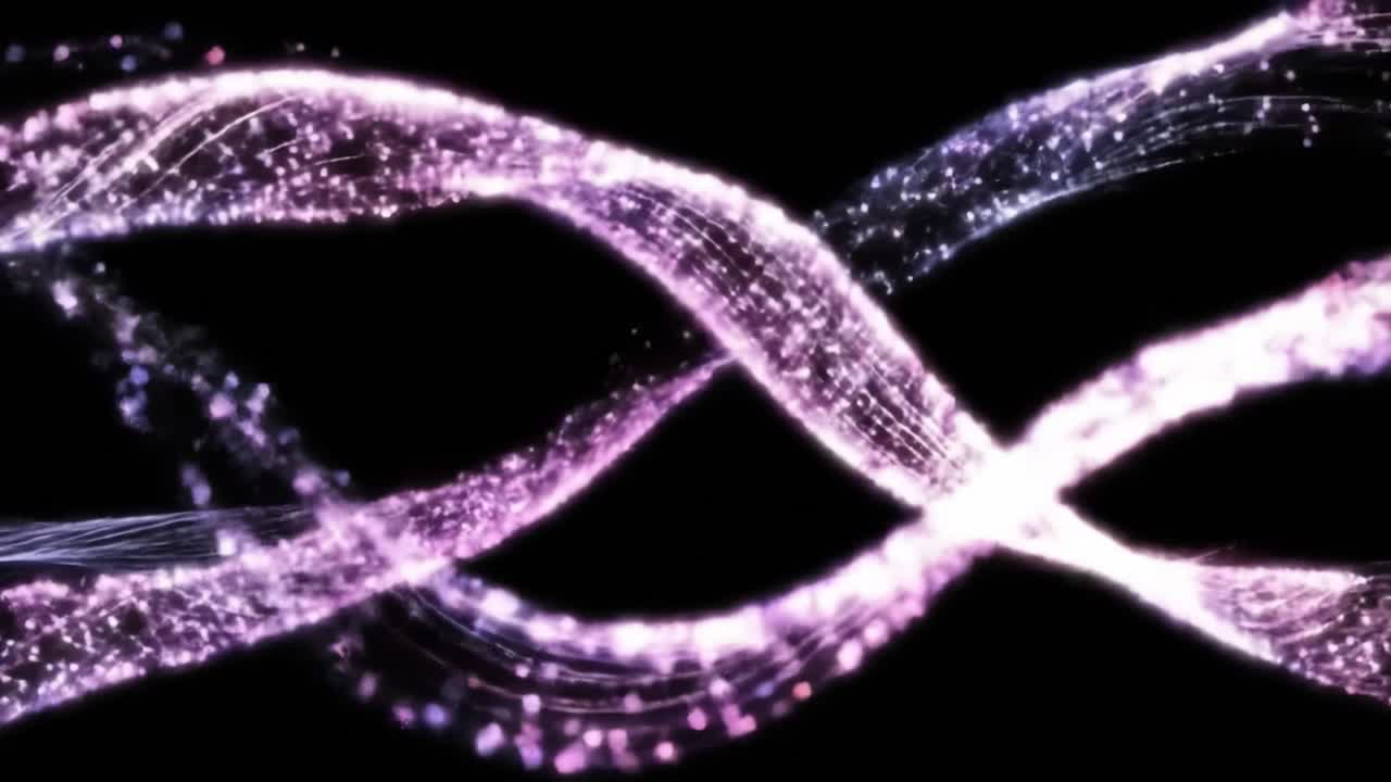 Captivating Fluid Dynamics in Vibrant Colors: A Mesmerizing Dance of Waves, Lights, and Particles Evoking a Sense of Motion and Depth