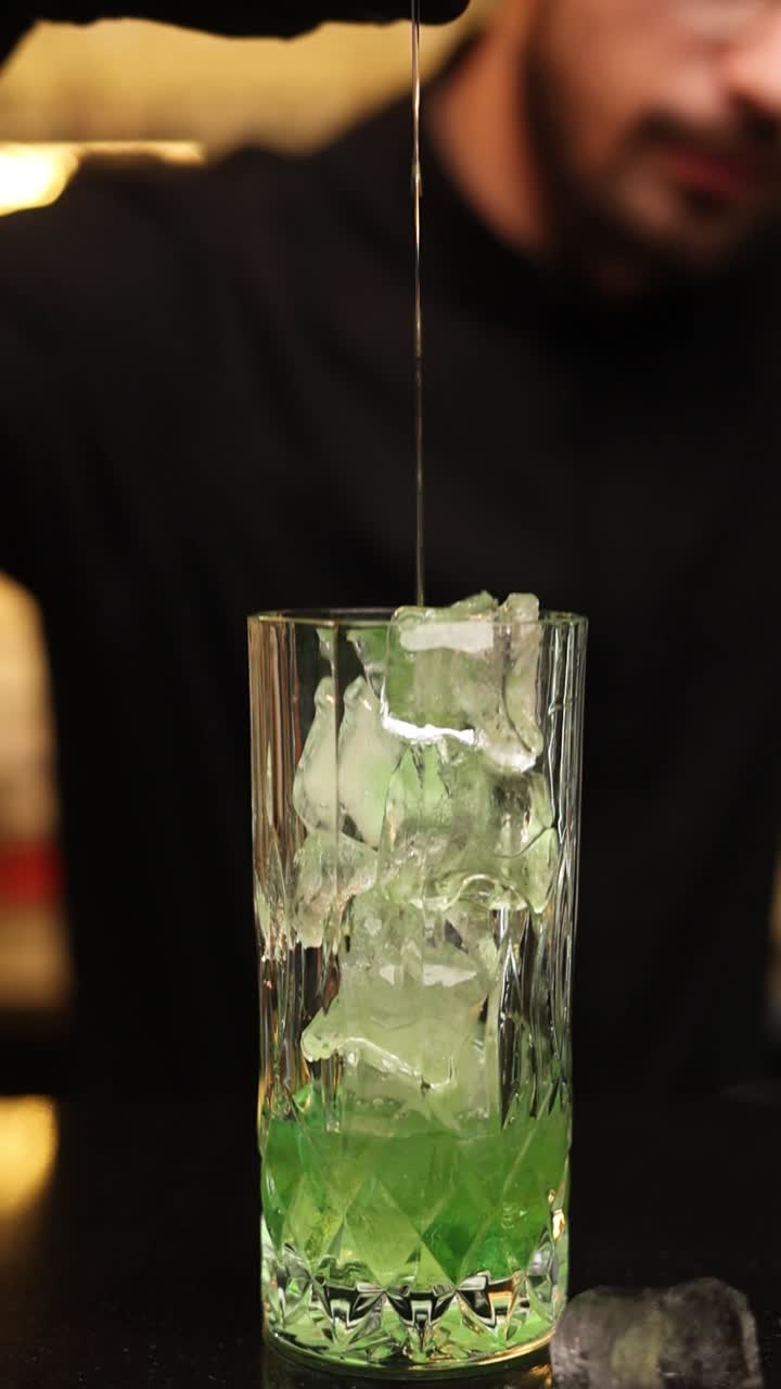 Making a Green Cocktail
