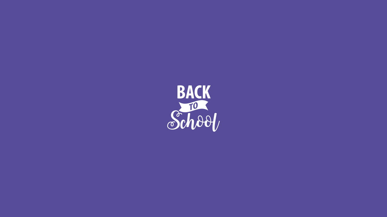 Back to school animation 4k