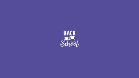 back to school animation 4k