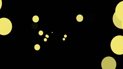 animation of floating light spots on black background