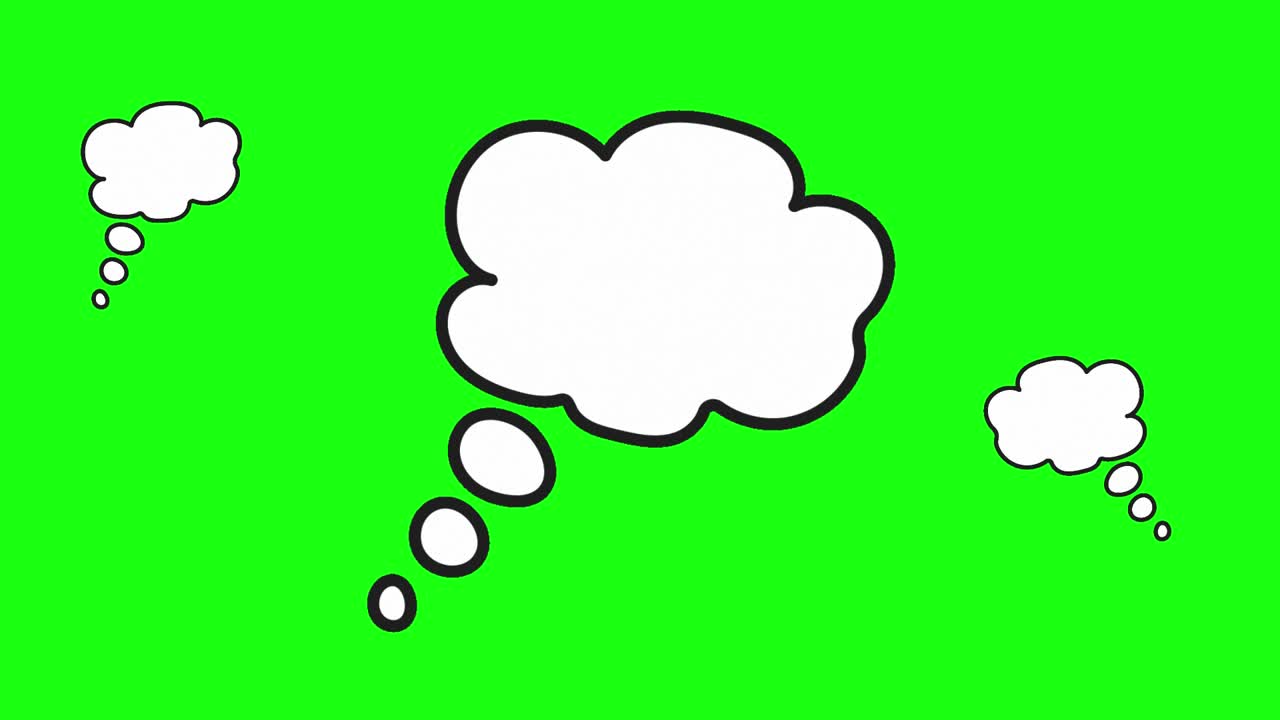 Green screen background animated speech bubble transparent animation bubbles talking