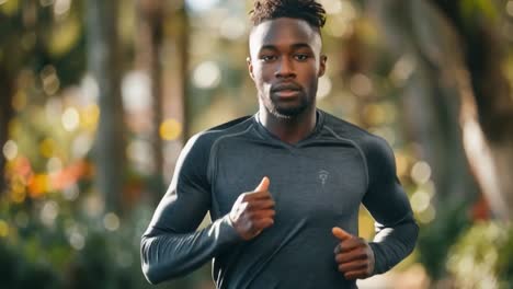 man running outdoors
