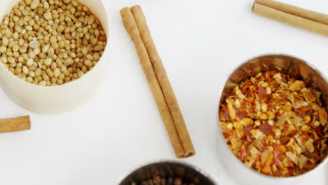 various type of spices in bowl 4k