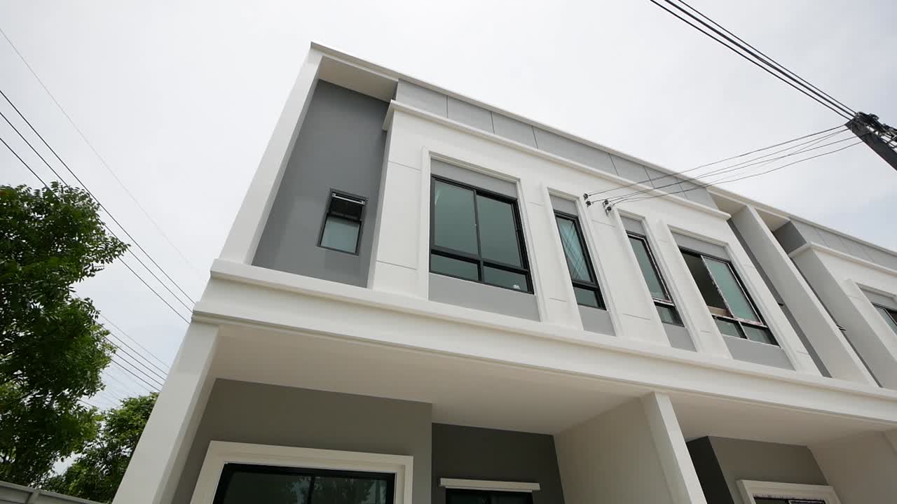 モダンでスタイリッシュな家の外装デザイン、人なし-1