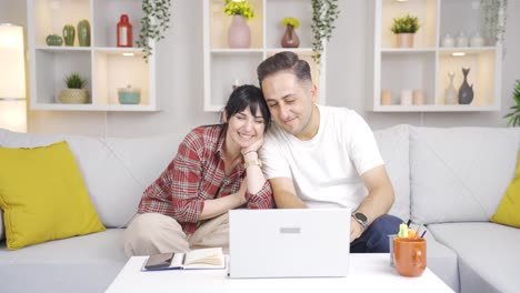 couple watching movie. romantic moment.