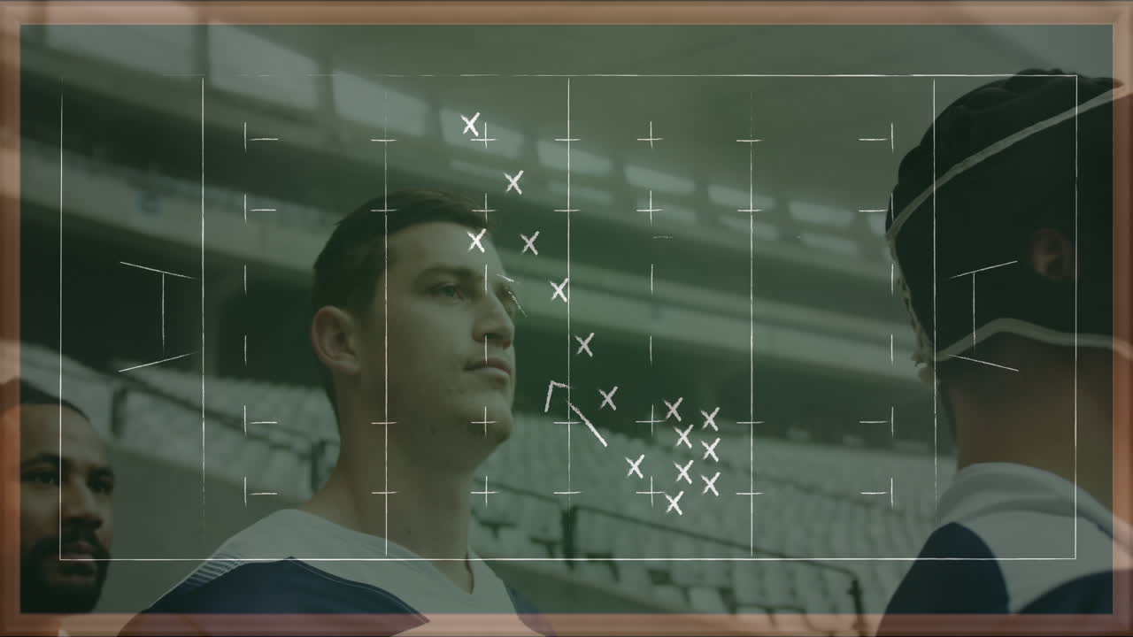 녹색 배경 위에 게임 계획의 그림의 애니메이션