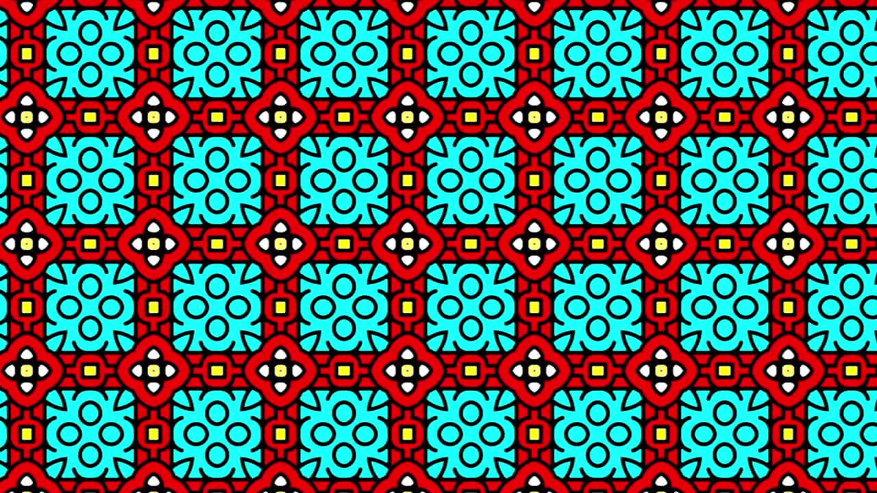 hermoso patrón transparente rojo y azul-blanco en movimiento deslizante