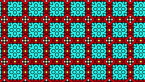 gorgeous seamless pattern red and blue-white in sliding motion