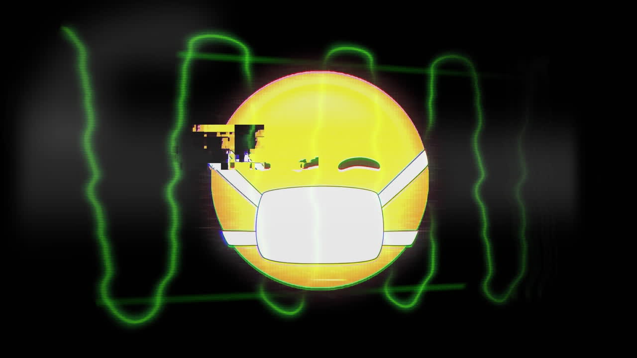 смайлик с маской для лица