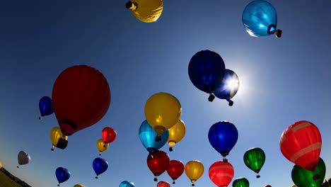 colorful hot air balloons in the sky