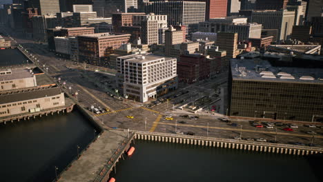 hyperlapse of traffic congestion in a bustling urban cityscape during rush hour