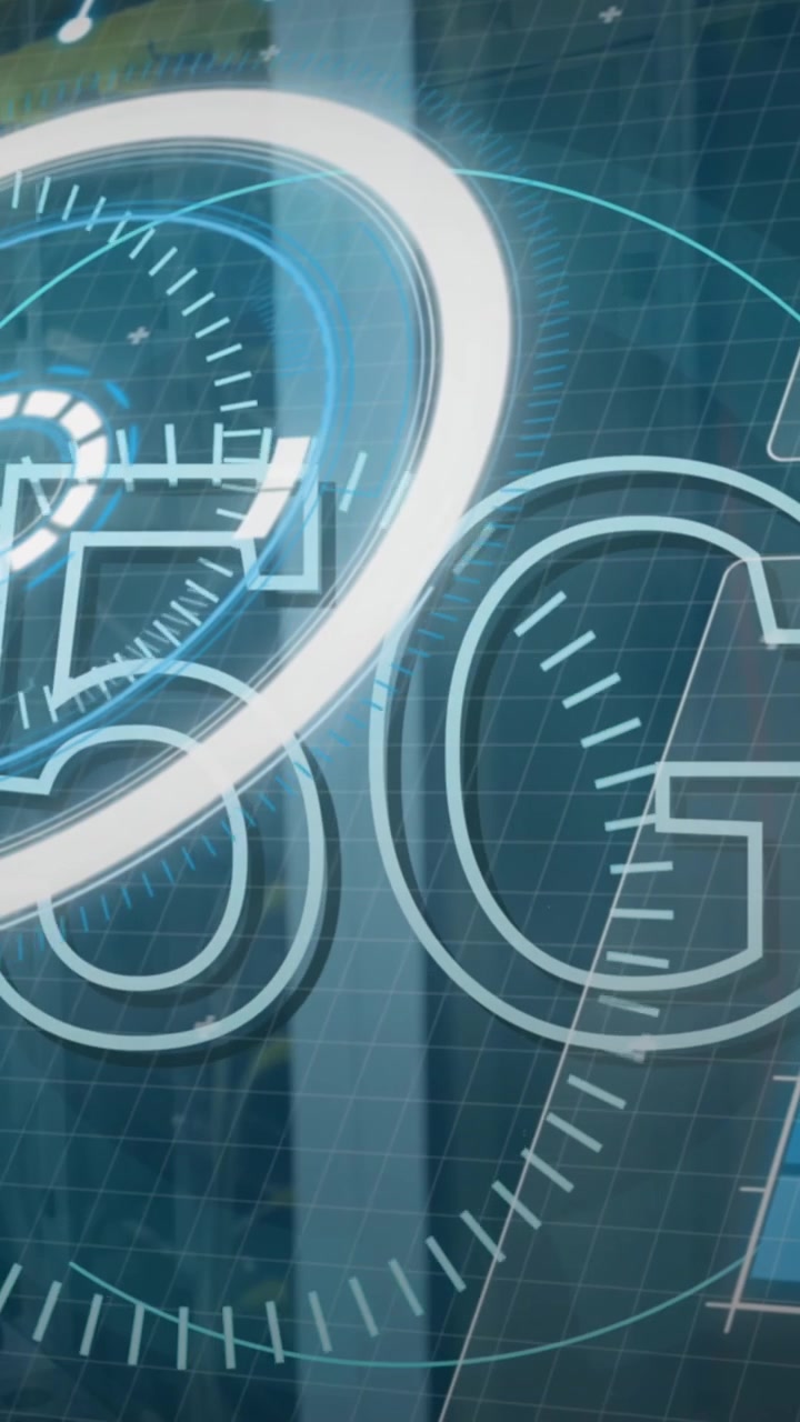 Animation af ur og finansiel databehandling over et kontor
